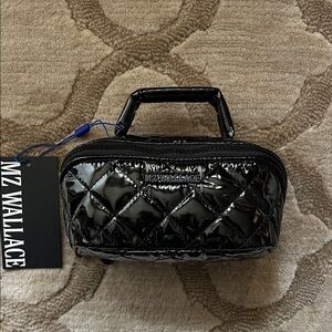 MZ Wallace mini accordion jewelry case black lacquer